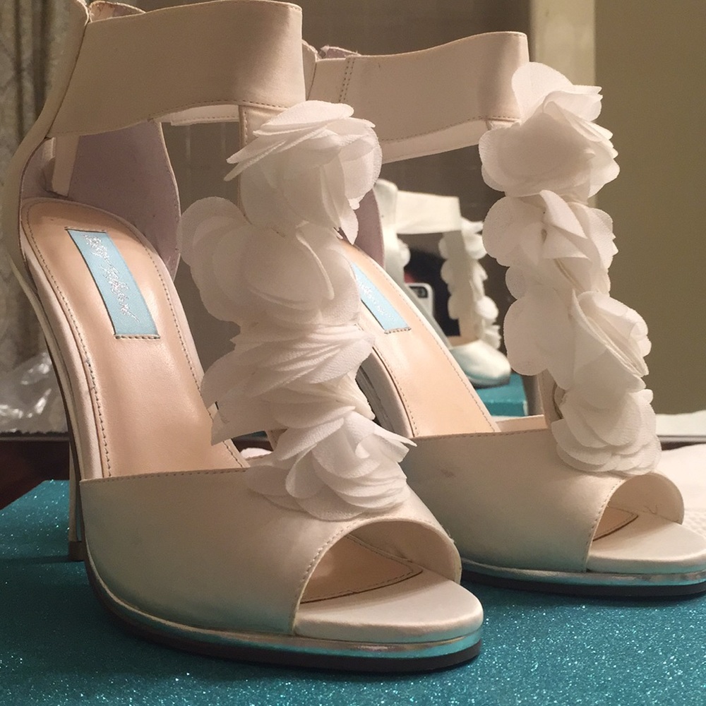 Betsy Johnson Bloom Ivory Wedding Sandal